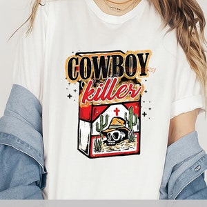 Cowboy Killer Png, Western Png Sublimation, boho skull png, Western Shirt Design Png, Cowboy Country png, Wild west Shirt Design Png.