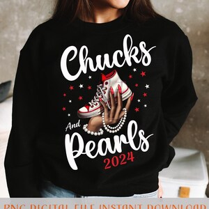 Chucks and Pearls 2024 Png Etsy UK