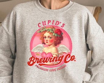 Retro Valentine's Day Cupid's Brewing Company PNG (Digital Download)
