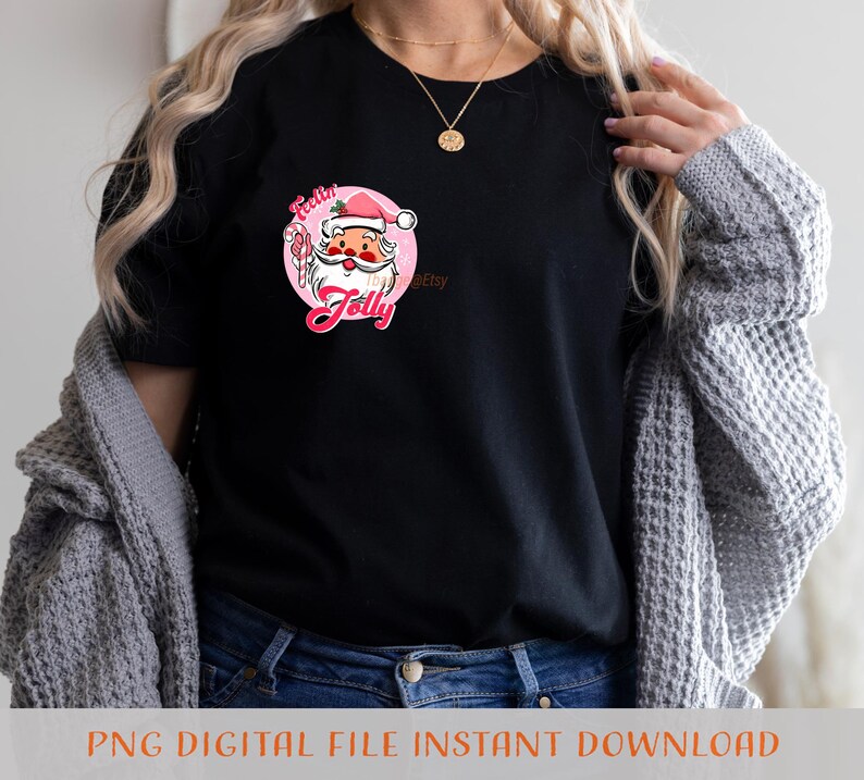 Pink Christmas Png Sublimation File for Shirt Design Digital - Etsy