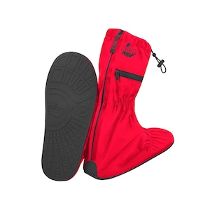 Reusable Waterproof Shoe Cover - Red/Black