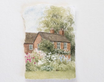 Original English Cottage Painting