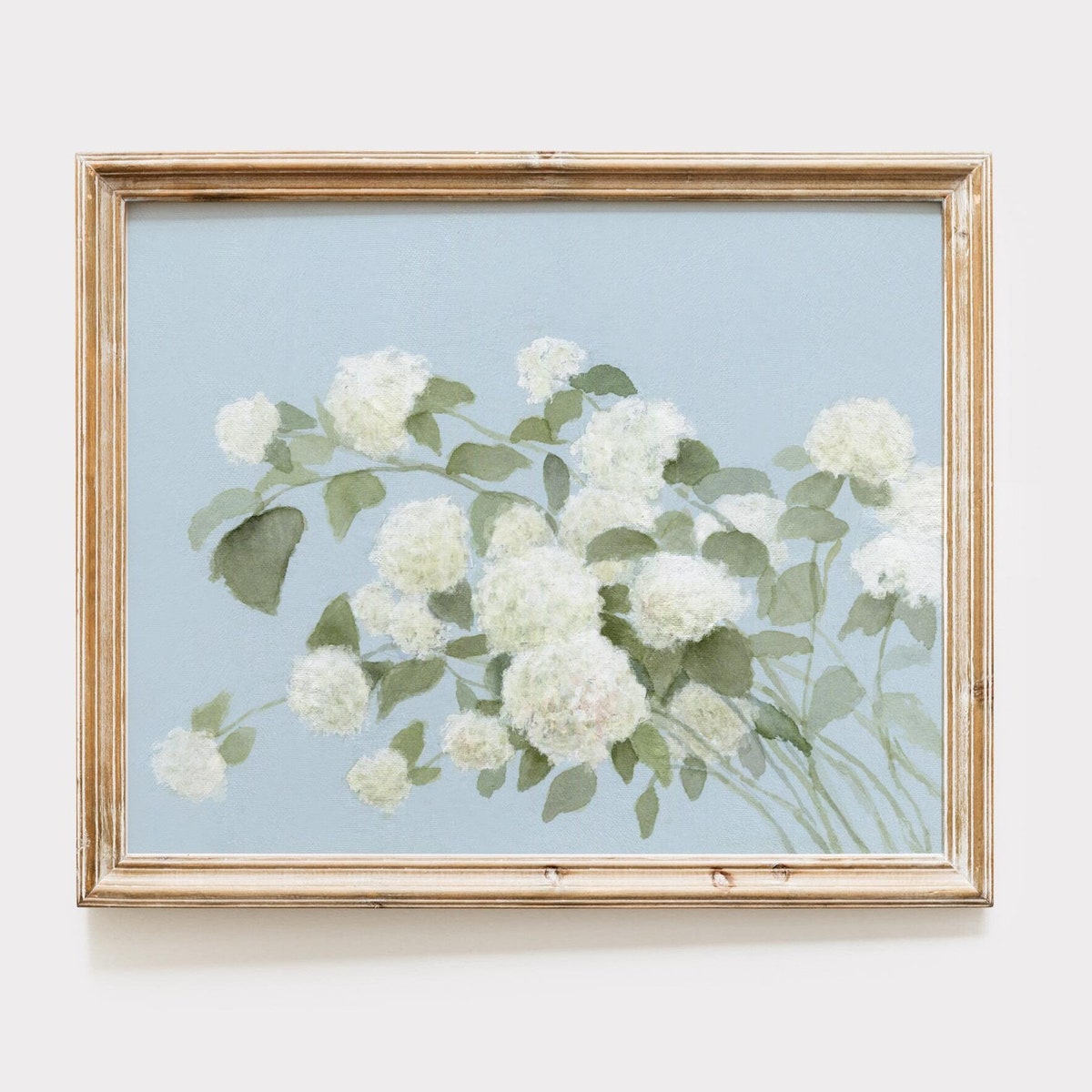 11x14 Floral Hydrangea Art Print - Vintage Flower Wall Art - Hydrangea Painting - Etsy