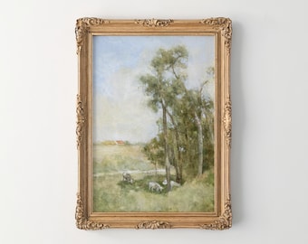 Vintage Landscape Print - Edward Arthur Walton Noonday Painting