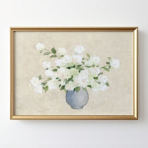 Limelight Hydrangea Painting - Floral Painting - Floral art - Flower Print