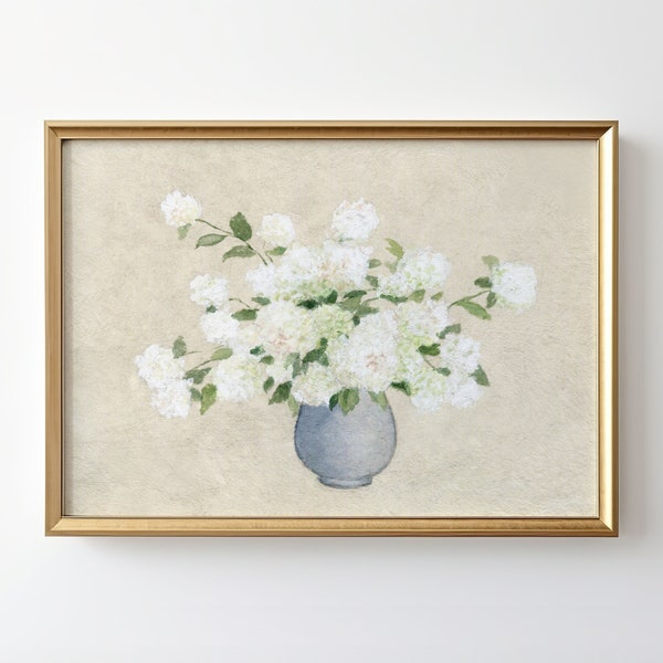 Floral art print Hydrangea Painting - Floral Painting - Floral art - Flower Print