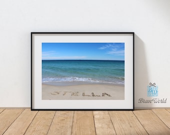 Personalised Name Stella Beach Theme Photograph Print, Beach Decor, Gifts for Her, Personalized Gifts, Gifts for Friends, Stella Print, Star