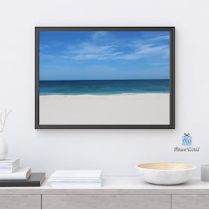 City Beach Western Australia Photograph Print, Beach Print, Beach Decor, Minimalist, Blue and White Print, Minimalism, Blue and White Decor