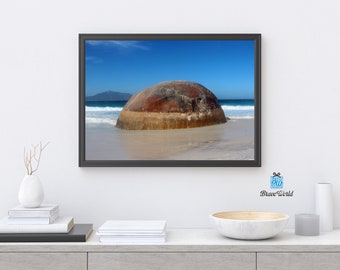 Giant Granite Boulder Little Beach Albany, Western Australia, Geology Gifts, Beach Decor, White Sandy Beaches, Beach Themed, Abstract Art