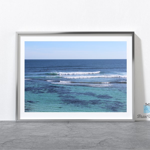 Yallingup Beach Western Australia, Instant Download Print, Digital Download, Margaret River, Coastal, Beach Decor, Yallingup Lagoon, Surfing