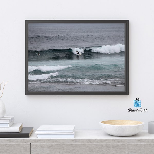 Surfing Print, Yallingup Western Australia, Surfer Print, Surfing Photography, Surfing Waves, Riding Waves, Waves Crashing, Surf Gift