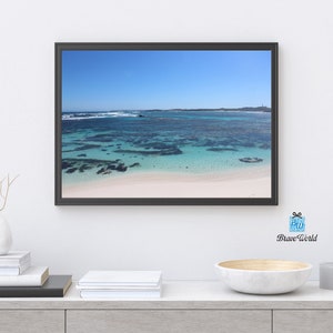 Salmon Bay Rottnest Island Western Australia Photograph Print, Beach Photography, Beach Print, Beach Decor, Perth, Coastal Prints, Reefs