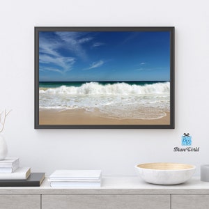 Waves Crashing Scarborough Beach Western Australia Photograph Print, Beach Photography, Scarborough, Perth, Coastal, Waves, Beach Decor,