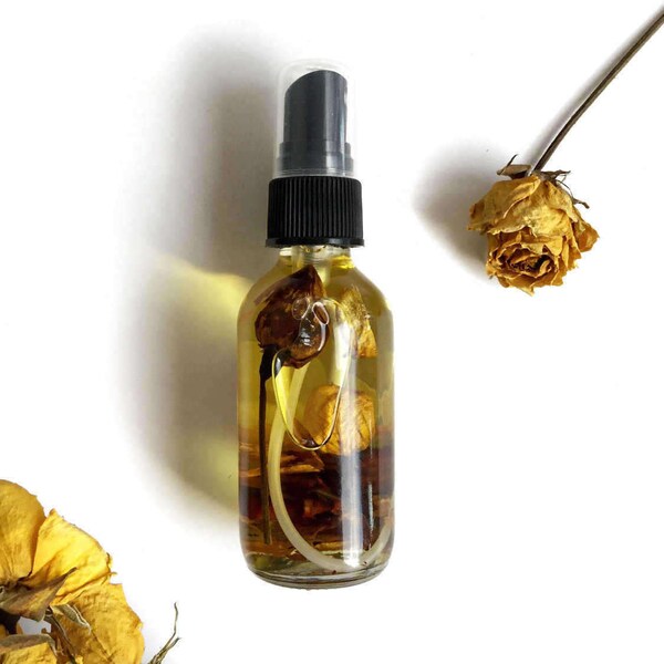 BODY OIL - CUSTOM Organic Grapeseed & Vitamin E Oil w/ Essential Oil of your choice. Herb Infused. All Natural.