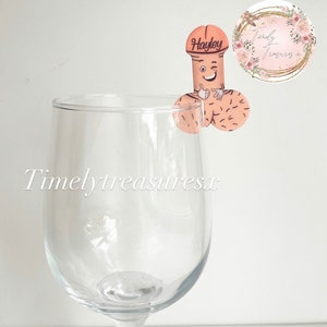 Wine glass topper willy