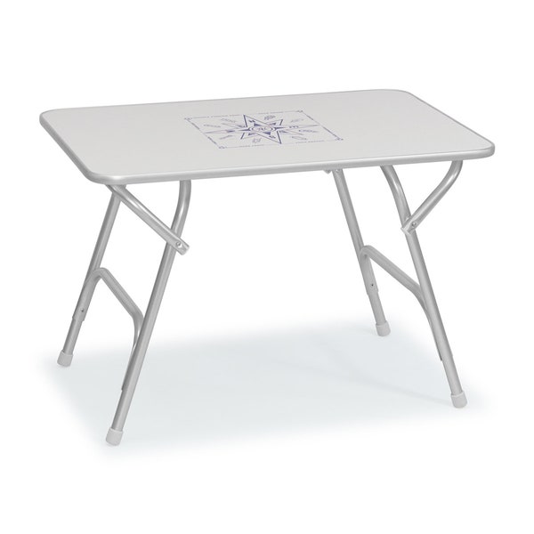 FORMA MARINE Table de bateau pliante en aluminium et mélamine 60 x 88 x 70 cm-M400H