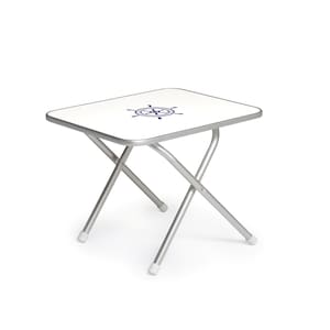 FORMA MARINE Folding Aluminum and Melamine Top Boat Table 48 x 59 x 49 cm-M500