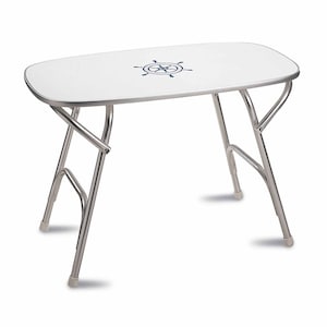 FORMA MARINE Folding Aluminum and Melamine Top Boat Table 50.5 x 89 x 61 cm-M250