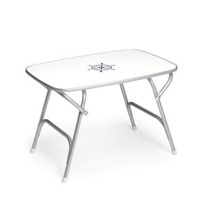 FORMA MARINE Folding Aluminum and Melamine Top Boat Table MARATHON 60 X 88 X 61-M450