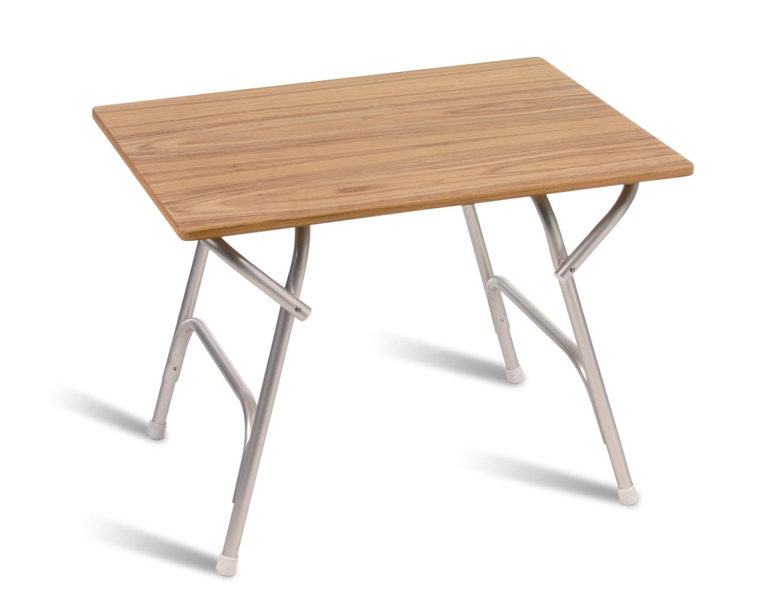FORMA MARINE Folding Aluminum and Teak Boat Table 62 X 88 X 61 Cmm400t