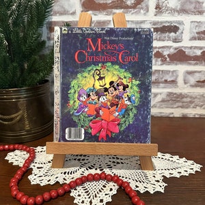 Vintage 1983 Mickeys Christmas Carol by Little Golden Book | Christmas Reading Book | Childrens Book | Kids Book | Vintage Reading Book