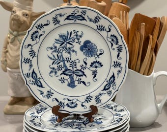 Blue Onion by Blue Danube Japan Dinner Plate - Ribbon Banner