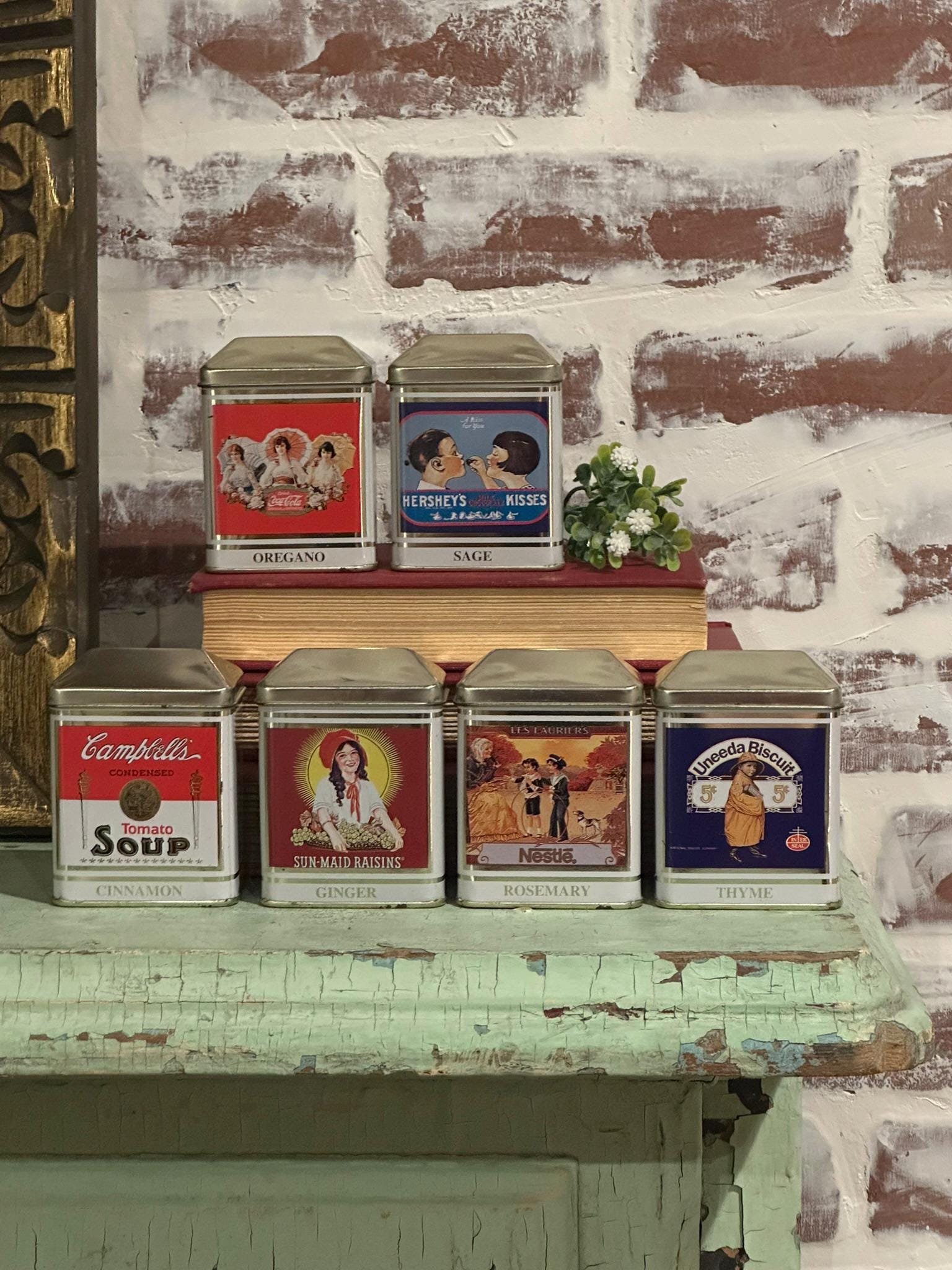 Antique spice tins - Etsy 日本