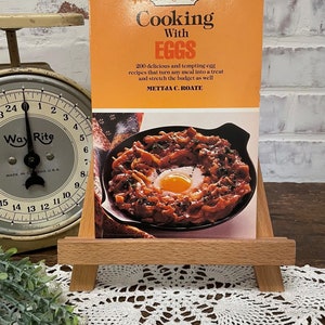 Vintage 1983 Cooking with Eggs by Mettja C Roate Cookbook Paperback | Recipe Book | Delicious Egg Recipes | Vintage Cookbook