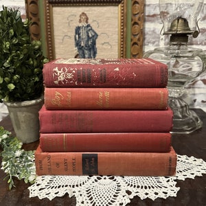 Vintage Books Customizable by Color Random Selection | Bookshelf Decor | Home Decor | Wedding Table Decor | Cabinet Office Decor | Props