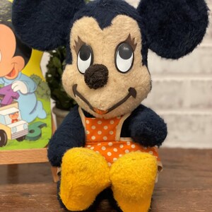 Vintage 1950s Mickey Mouse & Minnie Mouse Plush | Disney Characters | Vintage Toys | Nursery Decor | Vintage Disney Toy | Disney Collectible image 6
