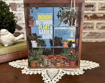 Guía ilustrada vintage de plantas y jardines de interior y exterior de 1973 / Libro educativo de botánica / Libro antiguo / Cómo/Qué/Dónde plantar