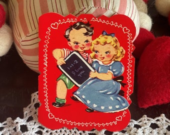 Biglietto d'auguri vintage per San Valentino "Ti amo sempre di più!" di A-Meri-Card / Biglietto d'auguri / San Valentino / Regalo di San Valentino