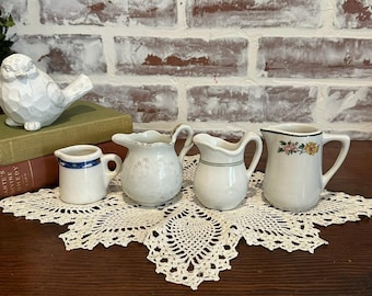 Vintage Creamer or Syrup Pitcher Ironstone Your Choice | Coffee or Milk Pitcher Creamer