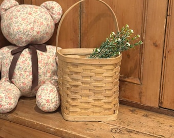 Woven Hanging Basket | Decorative Wall Basket | Country Cottage Rustic Farmhouse Decor | Storage | Vintage Inspired