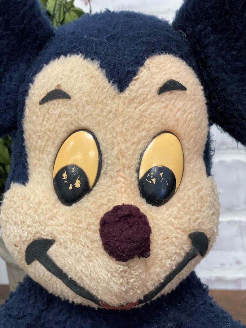 Vintage 1950s Mickey Mouse & Minnie Mouse Plush | Disney Characters | Vintage Toys | Nursery Decor | Vintage Disney Toy | Disney Collectible image 4