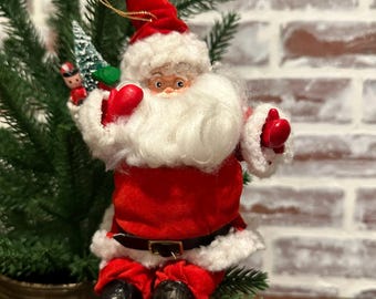 ヴィンテージのクリスマスサンタクロースの磁器製オーナメント - Etsy 日本