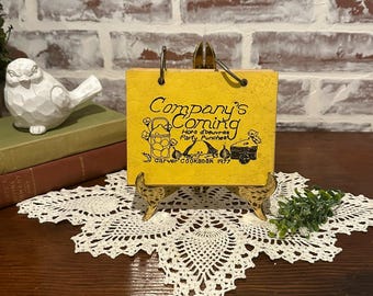 Vintage 1977 Companys Coming Hors Doeuvres Party Punches 2-Ring Binder Cookbook by Carver | Vintage Recipe Food Cookbook | Party Recipe Book