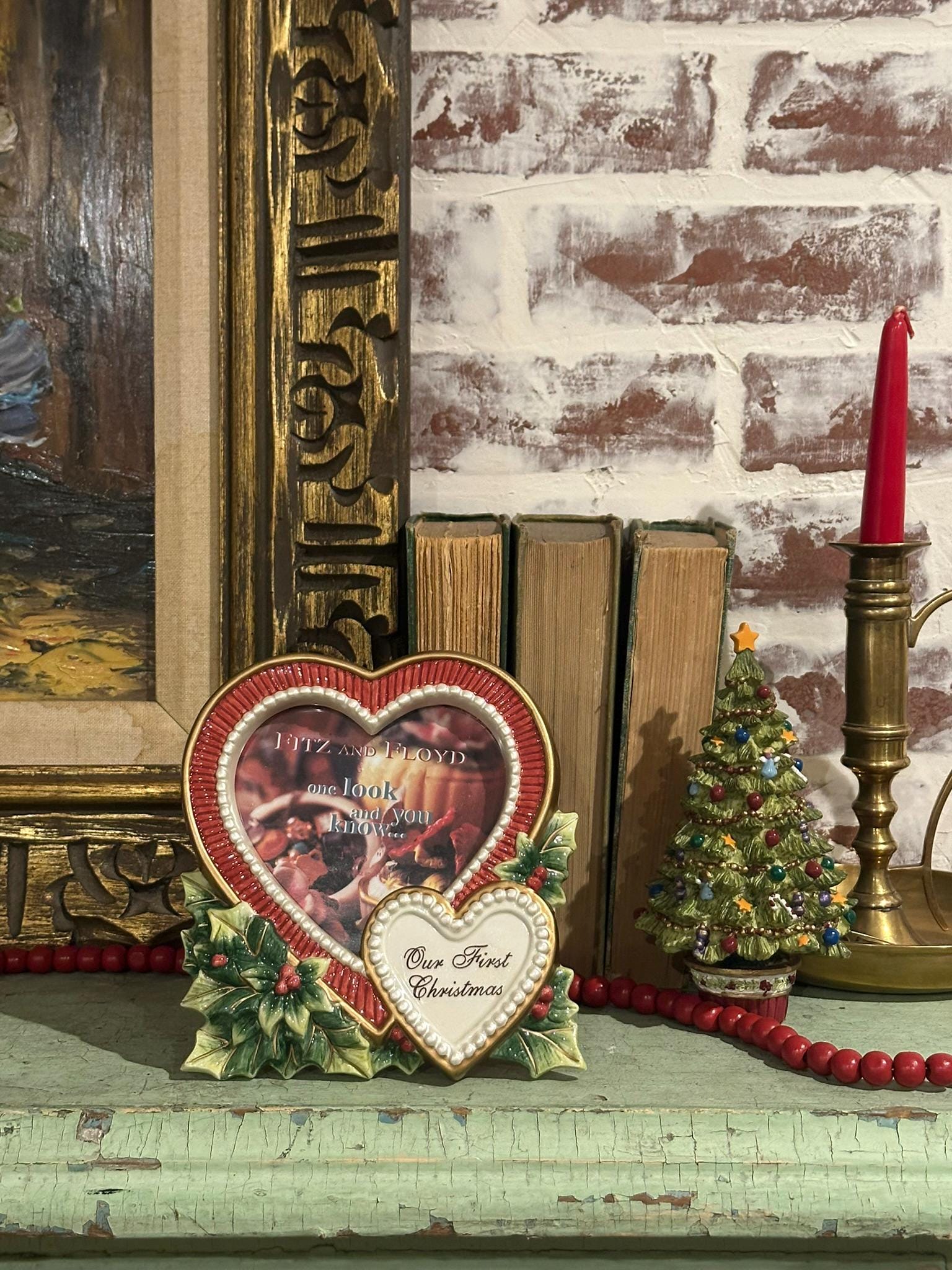 Vintage Heart Picture Frame Small - Etsy