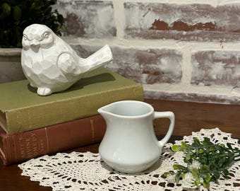 Vintage Inter American Porcelain Creamer or Syrup Pitcher Brazil | Farmhouse Country Cottage Kitchen Decor