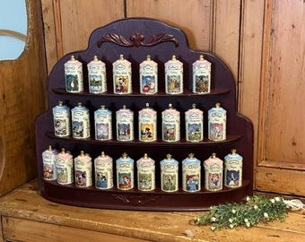 Ultra Rare Vintage (1995) Lenox Disney Porcelain Spice Jars Set of