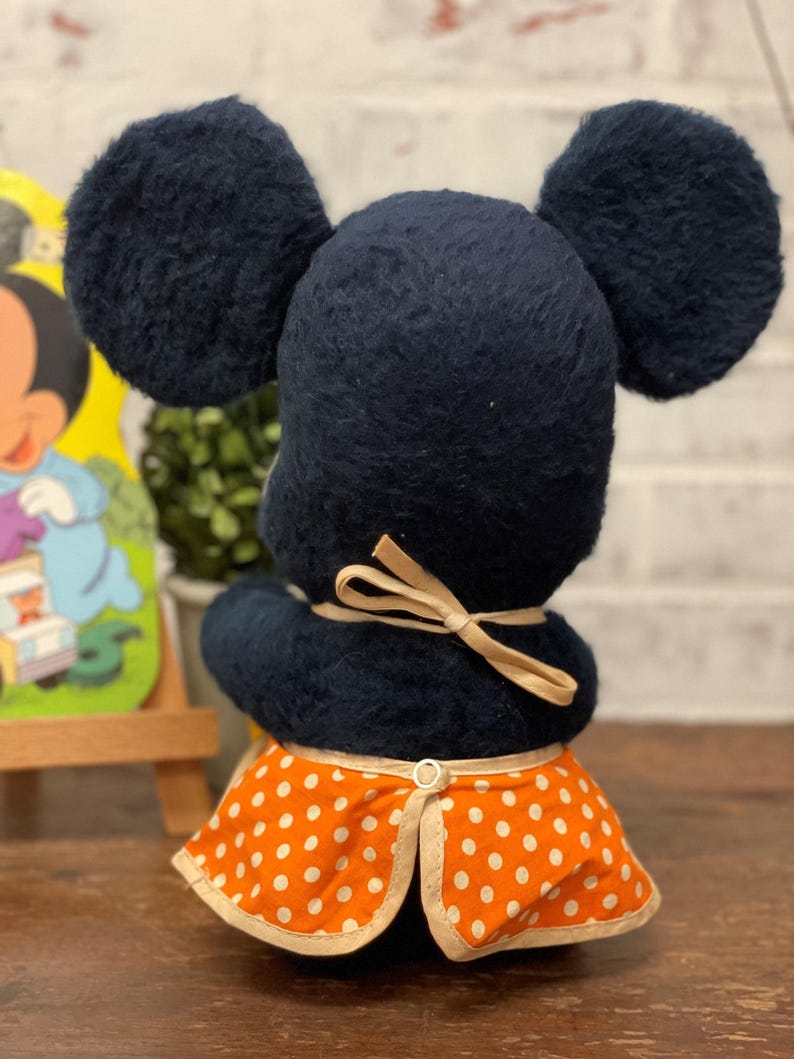 Vintage 1950s Mickey Mouse & Minnie Mouse Plush | Disney Characters | Vintage Toys | Nursery Decor | Vintage Disney Toy | Disney Collectible image 7