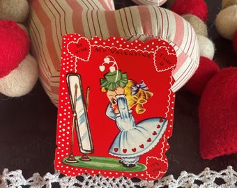 Biglietto d'auguri vintage per San Valentino "Sei l'unica persona che riesco a "vedere" per i miei San Valentino!" di A-Meri-Card / Biglietto d'auguri / Regalo per San Valentino