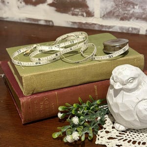 Vintage Small Round Silver Tone Metal Retractable Measuring Tape | Made in Germany | Sewing Needlework Craft | Vintage Measurement Tape