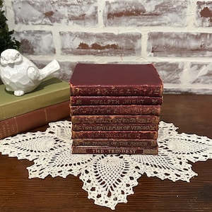 Antique 1890s Leather Binding The Temple Shakespeare Books Your Choice | Reading Books Novels Victorian Literature Library Collection