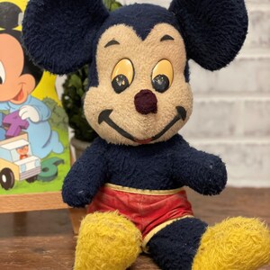 Vintage 1950s Mickey Mouse & Minnie Mouse Plush | Disney Characters | Vintage Toys | Nursery Decor | Vintage Disney Toy | Disney Collectible image 2