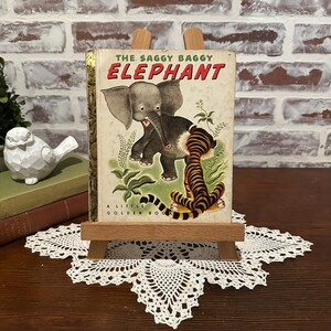 Vintage 1947 The Saggy Baggy Elephant by Little Golden Book | Childrens Book | Kids Book | Vintage Books | Reading Books | Elephant Books