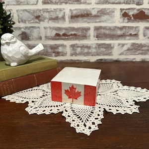 Vintage notitieblok met Canadese vlag, ongeopend gloednieuw | Kantoorartikelen | Bureaubenodigdheden | Tafeldecoratie | Canadese vlag | Vintage decoratie | Verzamelobject