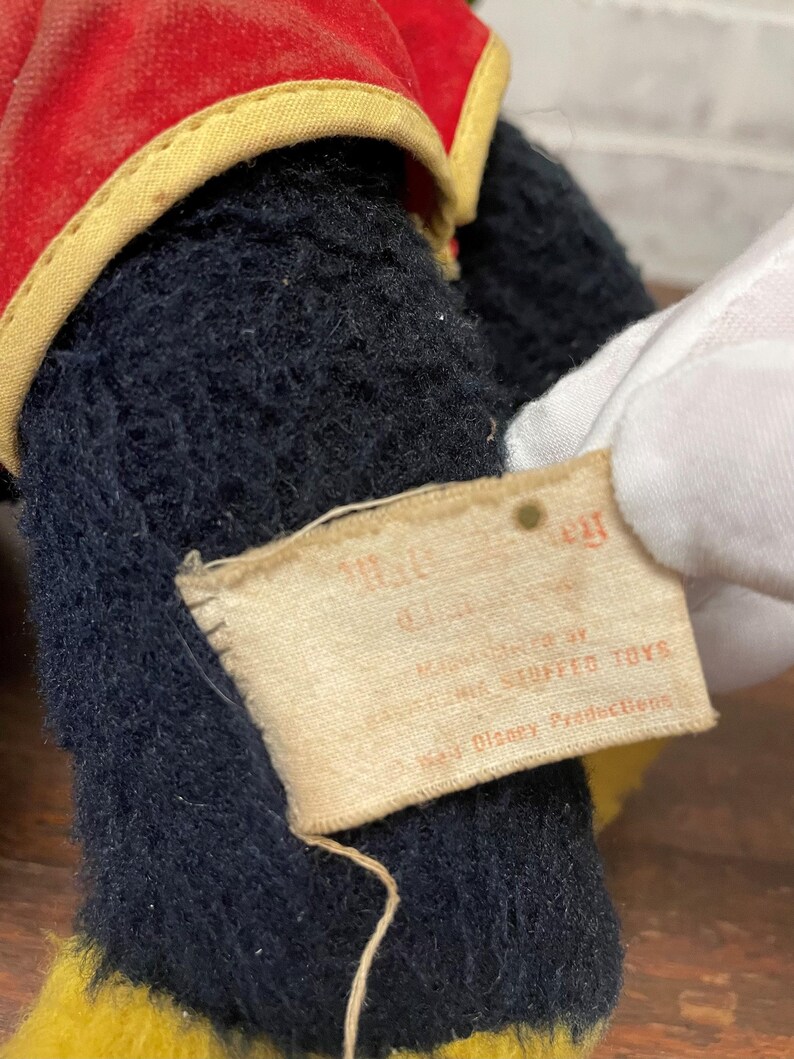 Vintage 1950s Mickey Mouse & Minnie Mouse Plush | Disney Characters | Vintage Toys | Nursery Decor | Vintage Disney Toy | Disney Collectible image 5