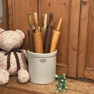 Rodillos de madera vintage a elegir / Rodillos de madera con mango de color neutro / Decoración rústica de cocina primitiva de estilo rústico de granja