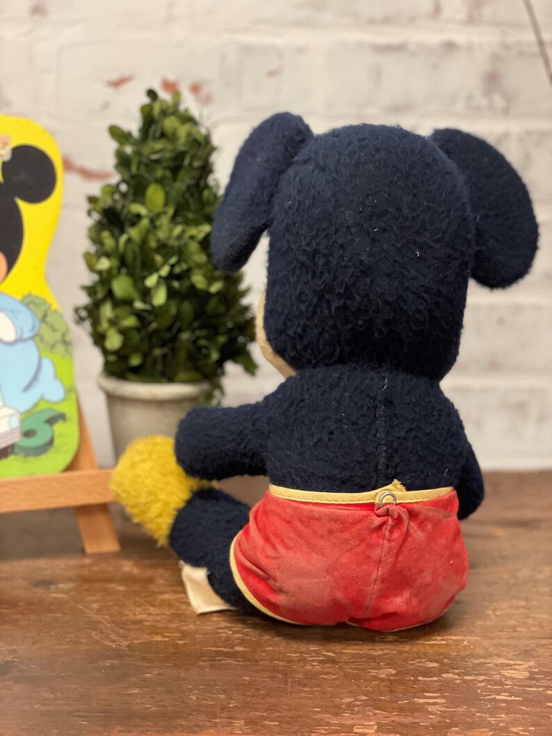 Vintage 1950s Mickey Mouse & Minnie Mouse Plush | Disney Characters | Vintage Toys | Nursery Decor | Vintage Disney Toy | Disney Collectible image 3